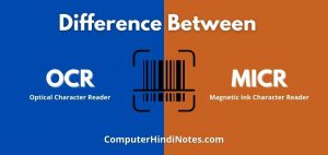 difference between ocr and micr