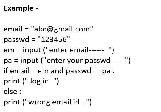 If else Statement Example In Python Computer Hindi Notes