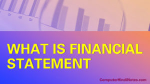 what is financial statement